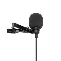 Microphone cravate omnidirectionnel WF M1010 avec prise 3,5 mm (pour smartphone et appareil photo)