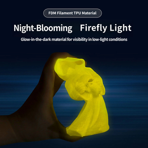 Filament TPU Luminescent 95A 250g 1.75mm Vert Jaune Bleu Violet – Pack d'échantillons Souple et Élastique pour Impression de Jouets - Product Image 3