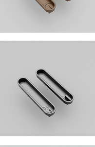 Cerradura Moderna Elíptica para Puerta Corredera con Tirador de Aleación de Zinc y Llave para Dormitorio, Cocina, Gimnasio, Hospital y Escuela - Product Image 5