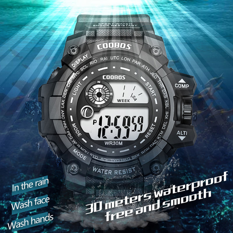 Reloj Digital LED multifuncional para hombre y niña, cronógrafo