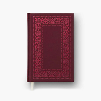 Carnet de notes ligné A5 à couverture rigide en tissu de lin imprimé sur mesure avec reliure thermique, 100 feuilles, planificateur en toile