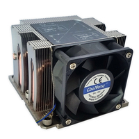 Radiateur CPU de serveur 2U 3647Square à 4 caloducs, double roulement à billes, liaison cuivre-aluminium, refroidisseur CPU Intel LGA 3647 Square