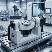 Table rotative CNC 5 axes Tiger avec entraînement harmonique pour usinage efficace sur 5 faces, accessoires pour machines-outils, usine source TR250-400