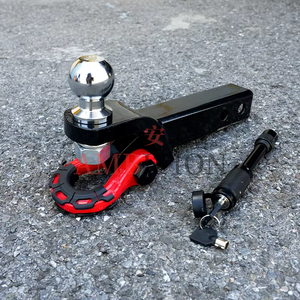 AMBITION Meilleure vente : Support de boule d'attelage robuste avec manille de remorquage, <span class=keywords><strong>attache</strong></span> 2-en-1 compatible avec les attelages de 2 pouces - Product Image 2