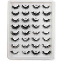 Nouvelle mode 100% vrais faux cils 3d faits à la main cils de vison avec emballage personnalisé
