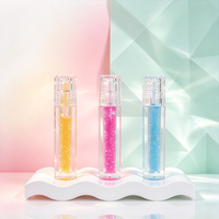 Gloss à lèvres hydratant longue durée personnalisé avec logo de marque privée, huile à lèvres repulpante aux couleurs fruitées, hydratation naturelle, vente en gros