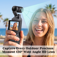 Caméra d'action 4K avec suivi automatique et contrôle gestuel, écran tactile, caméra de vlogging portable pour sports de plein air et aventures Q12S