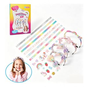 Kit de Arte para Hacer Diademas de Moda para Niñas, Corona de Cristal y Perlas, Decoración Floral, Actividad Creativa, Paquete de Regalo, Juguete - Product Image 6