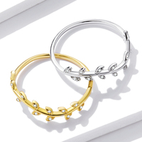 Bague en argent sterling s925, nouvelle collection de bijou en forme de feuille, sense ligne, BSR210