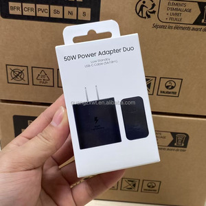 Accessoires pour téléphone portable USB C, <span class=keywords><strong>chargeur</strong></span> mural noir/blanc 50W+25W double port EP-T5020, adaptateur secteur 50W <span class=keywords><strong>Duo</strong></span> pour <span class=keywords><strong>Samsung</strong></span> S26 Ultra - Product Image 3