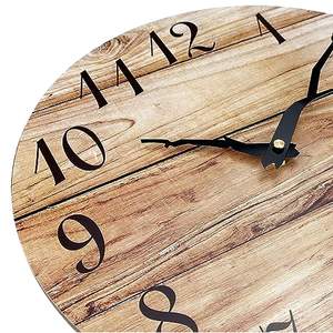 SWT Home Decoration Large Minimalist Vintage Wooden <strong>Clocks</strong> Decorative Metal 3D Digital <strong>DIY</strong> Wall <strong>Clock</strong> - Product Image 2
