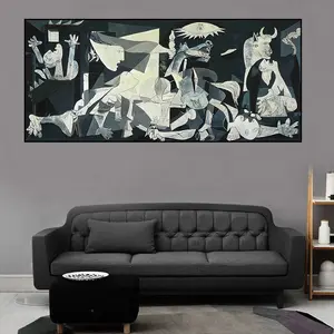 古尔尼卡著名的帆布绘画复制品在画布上印刷艺术版画艺术品由毕加索壁画用于客厅装饰