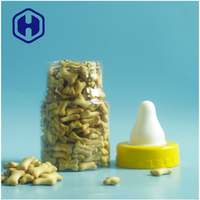 Boîte en plastique PET de qualité alimentaire sans BPA de 540 ml avec couvercle facile à ouvrir pour les collations, les biscuits, les aliments pour bébés et les bonbons