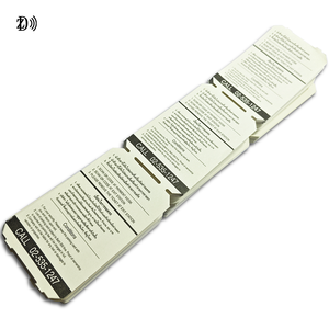 Tiket kontrol akses <span class=keywords><strong>RFID</strong></span> 13.56MHz kustom, lipat penggemar langsung dari cetak termal tiket Akses - Product Image 4