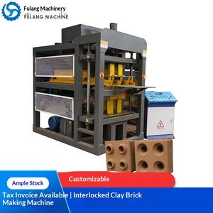 Machine à briques de terre cuite à emboîtement standard, personnalisable, exportable, modèle FL2-10, hydraulique, à chaîne, sans cuisson - Product Image 1