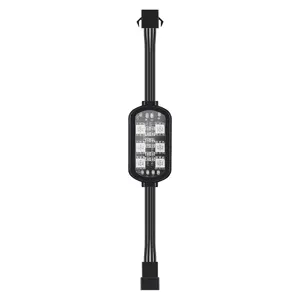 Lampu LED motor 8/10/12pod, setrip lampu LED dengan aksen Bluetooth, kontrol aplikasi, lampu sepeda motor, Neon bawah cahaya 12v