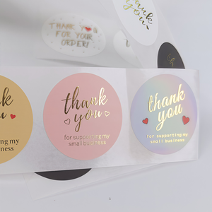 Circular personalized waterproof <b>sticker</b> packaging label Customized label <b>stickers</b> printed labels - Product Image 5