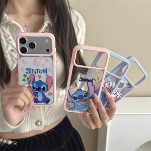 เคสโทรศัพท์มือถือลายการ์ตูนสติทช์น่ารัก สำหรับ iPhone 17 Air 16 15 14 13 Pro Max พิมพ์ลาย 3 มิติ น่ารัก โปร่งใส วัสดุ tpu pc ฝาหลัง - Product Image 2