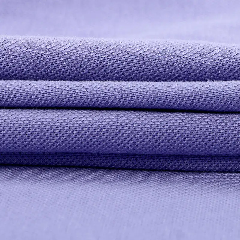 Knitting Textile Garment 100% Polyester Pique Knitted Stretch Fabric Pique Mesh Slub Polo Fabric For Polo T Shirt