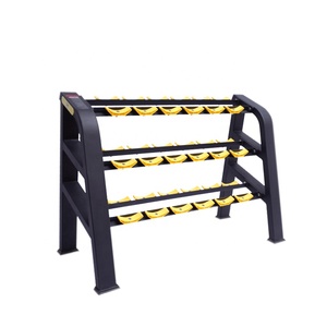 Attrezzature per il Fitness commerciale da palestra utilizzare lo scaffale di stoccaggio pesi per manubri cremagliera Multi manubrio - Product Image 1