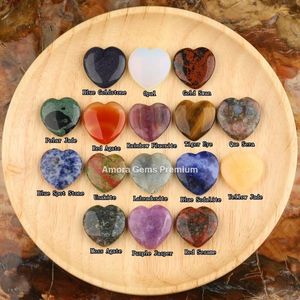 15มม. ขายส่งคริสตัลผสมบำบัดอัญมณีทรงหลวมรูปหัวใจอัญมณีสำหรับทำเครื่องประดับต่างหูจี้ตามต้องการ - Product Image 3