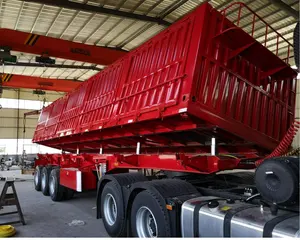 WS Hydraulic Factory Direct Heavy Duty U-Shape End Tipper Dump Truck Trailers Side Semi Tipping Trucks For Sale