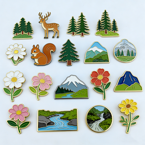 Broches mignonnes en émail personnalisées, badges de dessin animé, épingles de revers, badges vierges en métal, épingles en émail dur et souple, fabrication chinoise, sans minimum de commande en gros - Product Image 2