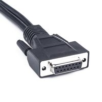 Cable de transferencia electrónico de 9 pines y cable de diagnóstico de motor de camión de 6 pines J1939 para conexión DB15PIN para uso en automóviles
