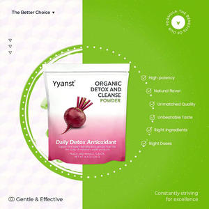 Poudre de perte de poids détoxifiante à saveur naturelle biologique de marque privée pour adultes - Faible teneur en sucre, soutien à la santé digestive - Product Image 4