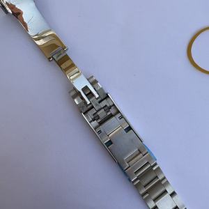 Cinturino Bracciale Glidelock Oyster da 21mm 20mm con Chiusura Deployante per Rolex Oyster Submariner Daytona Black White Water <span class=keywords><strong>Ghost</strong></span> - Product Image 6