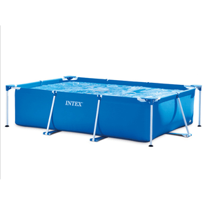 בריכת שחייה עילית מלבנית של INTEX בגודל 2.2 מ'/2.6 מ'/3.0 מ'/4.5 מ' עם מסגרת מתכת - Product Image 6