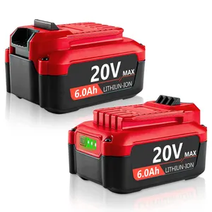 Batería de ion de litio de 20v y 6000mah, repuesto para Craftsman, gran oferta, envío desde EE. UU.