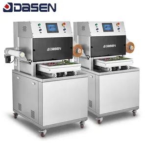 Nieuwe Kant-En-Klare Vaat Vacuüm Lade Sealer Kaart Aangepaste Atmosfeer Verpakkingsmachine Stretch Film Afdichting Machines