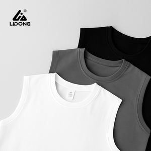 Hommes Gym Vest Top 100% Coton D'été Street Wear Bodybuilding Muscle Sans Manches Gym Conception Hommes T-Shirts débardeur Hommes - Product Image 2