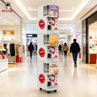 Machine à œufs Gacha compacte de style japonais personnalisée, options 1, 2 ou 3 niveaux, idéale pour le commerce mondial de Gashapon, garantie 1 an