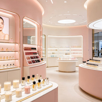 Vitrines de présentation de cosmétiques de luxe abordables, armoires à parfums modernes, armoires de rangement et de présentation pour la vente au détail, design d'intérieur