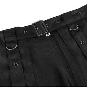 Falda Negra Estilo Steampunk Gótico Vintage Victoriano, Disfraz Gitano Hippie Punk Urbano - Product Image 5