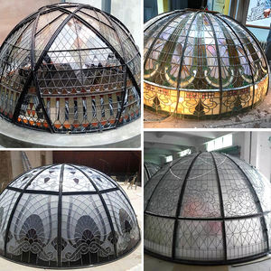 Cúpula Interior Tradicional con Vidrieras para <span class=keywords><strong>Pasillo</strong></span>, Estilo San Carlos, Cúpula Decorativa de Vidrieras con Precio de Mayoreo - Product Image 4