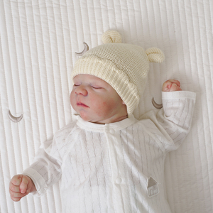 Gorros de punto de algodón <span class=keywords><strong>para</strong></span> bebé Mimixiong, con orejas adorables, sin costuras, de ganchillo, <span class=keywords><strong>para</strong></span> <span class=keywords><strong>recién</strong></span> <span class=keywords><strong>nacido</strong></span>. - Product Image 5