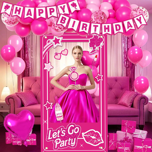 Kunden spezifisches Design Print-on-Demand Hot Sale Girls Favor Styles Adore Princess Geburtstags feiern Foto Requisiten Pvc Double Sided - Product Image 4