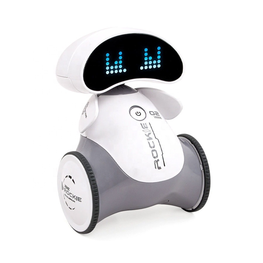 SIVQIKE Robot Pour Jouets,Robot Télécommandé Rechargeable Avec 7 Ye Led De Couleur Et Musique80 Minutes De Jeu Pour Enfant Amz