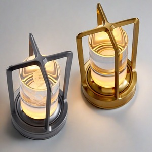 מנורת שולחן לילה <span class=keywords><strong>LED</strong></span> ABS פלסטיק נטענת ניתנת לעמעום 3 טמפרטורות צבעוניות עם אישור CE 50000 שעות אורך חיים שולחן ביתי - Product Image 3