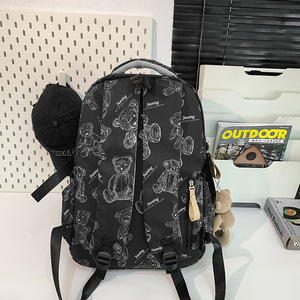 DiCero Bear Print <b>Backpack</b> 14 Inch Waterproof Nylon <b>School</b> Bag For Students Unisex Winter 2024 - Product Image 3