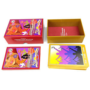 Jeu de tarot en feuille d'or Cartes à jouer <span class=keywords><strong>Oracle</strong></span> Boîte emballée en papier d'art Logo pour utilisation de jeu de poker Cartes d'<span class=keywords><strong>oracle</strong></span> de la <span class=keywords><strong>vie</strong></span> passée - Product Image 1