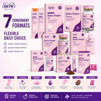 OKTW Detox Shaper Suplemen Pembakar Lemak Pendukung Lengkap, Jelly Pelangsing Cair, Kapsul, Permen, Teh, Tablet, Tersedia