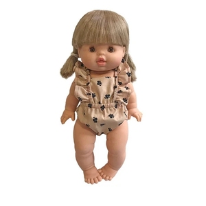 Combinaison en lin pour poupée <span class=keywords><strong>Minikane</strong></span> de 34 cm, Sweety Baby Girls Gift Dolls Romper, combinaison pour poupée - Product Image 1