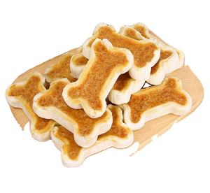 Toptan Doğal Tavuk Aromalı Sığır Derisi Preslenmiş Kemik Şeklinde Yüksek Proteinli Köpek Ödülü Vitaminler ve Mineraller Tüm Boyutlardaki Köpekler İçin Diş Bakımı - Product Image 6