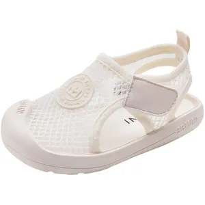 ईबमिनी सैंडल बच्चों के जूते सांस लेने योग्य ग्रीष्मकालीन 2023 नए छोटे बच्चों के जालीदार बेबी जूते