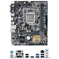 Placa Base ASUS/GIGABYTE Serie H110 en Buen Estado, Compatible con Procesadores Intel de 6.ª/7.ª Generación I7/I5/I3 LG1151, Doble DDR4, SATA, Chipset Intel H110 para Escritorio