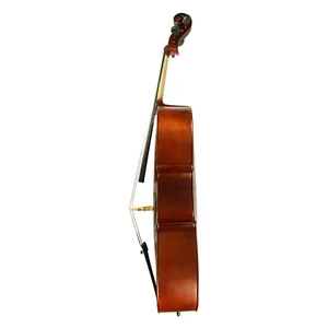 4/4 3/4 1/2 1/4 1/8 fait à la main violoncelle en bois massif son puissant dessus en épicéa dos en érable arc en bois du Brésil porter sac de violoncelle roues étui ensemble - Product Image 3